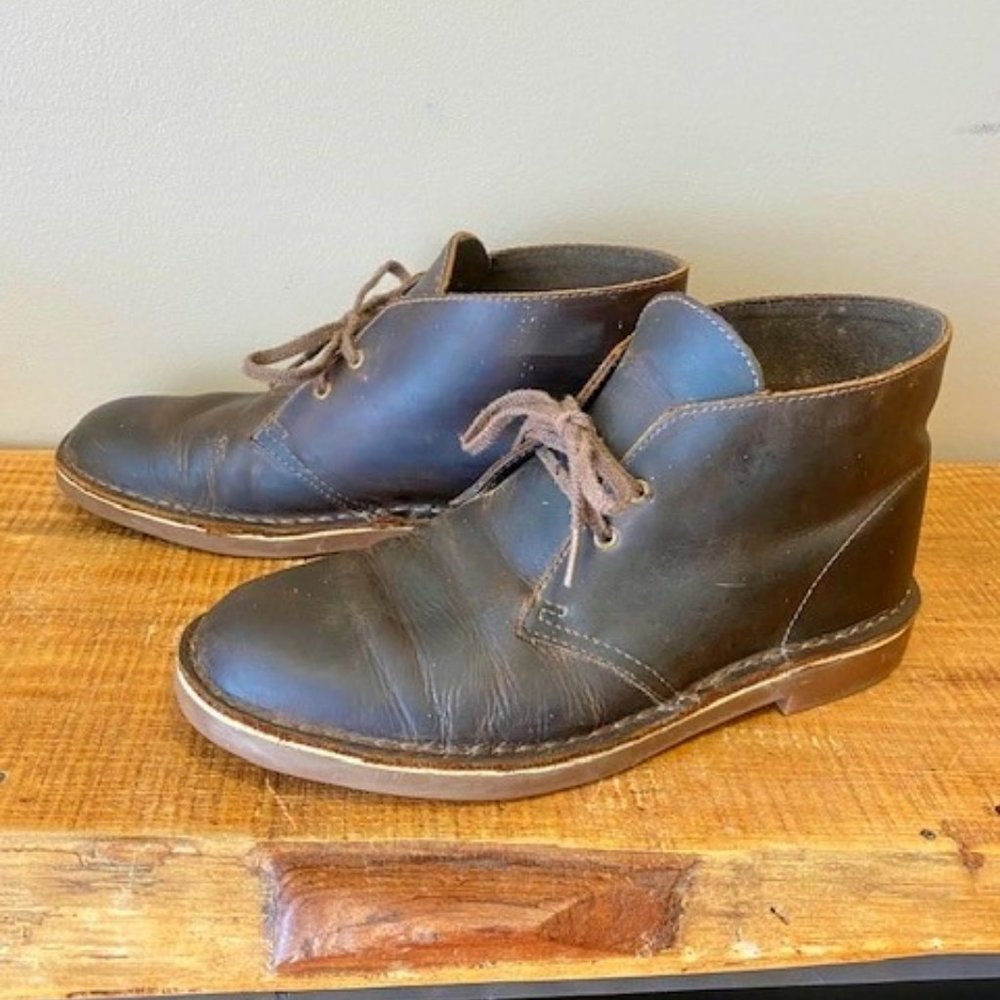 Clark's Mens Leather Boots Size 9